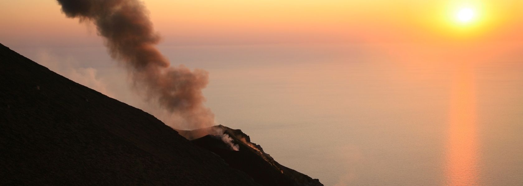 The active volcano Stromboli